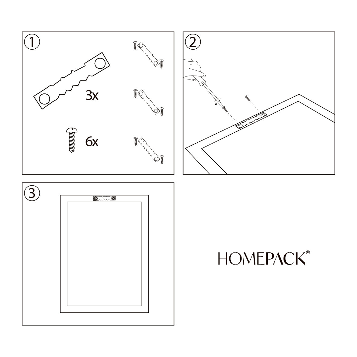 HOMEPACK Ahşap Çerçeveli Tablo Çerçeveli Poster Sanatsal Modern Duvar Dekoru BEK-8097