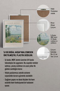 HOMEPACK Ahşap Çerçeveli Tablo Çerçeveli Poster Sanatsal Modern Duvar Dekoru BEK-8382